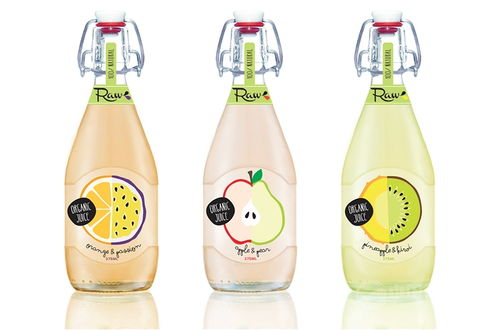 果汁瓶包装和标签设计